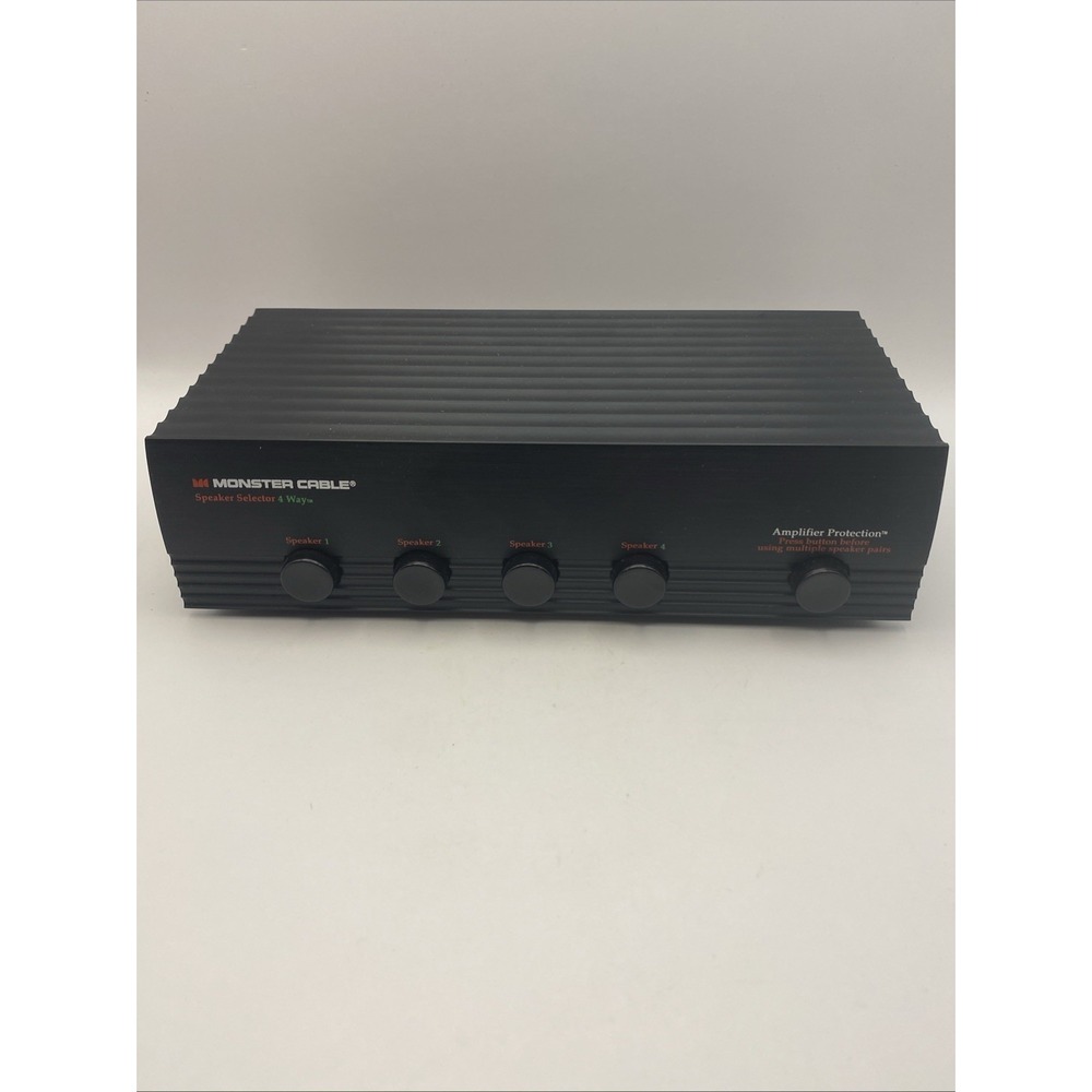 Monster Cable Speaker Selector 4 Way w/Amplifier Protection - Tested B2